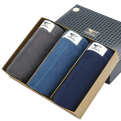 

Seven wolves men &39s underwear men&39 s trousers men &39s cotton briefs in the waist solid color shorts three boxed L