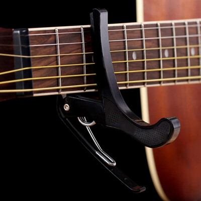 

New Acoustic Electric Tune Quick Change Trigger Guitar Capo Key Clamp Black
