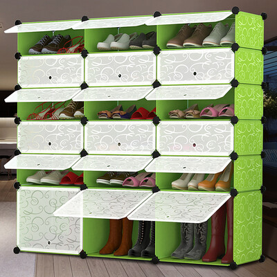 

Heart home combination shoe cabinet shoes dustproof home resin simple shoe 3 column 6 layer boots cabinet GX-5865G