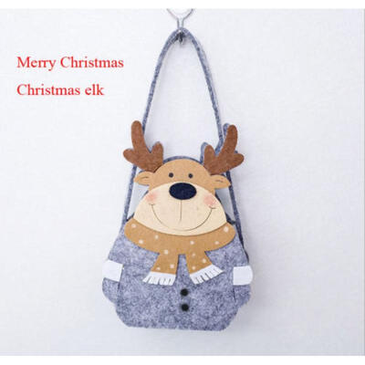 

USA STOCK Christmas Party Santa Claus Bags Portable Pouch Kids Candy Bag Decor
