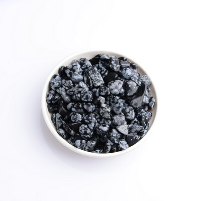 

JINGLINGWUZHE Natural Black&White Stone Crystal Raw Stone Polishing Crystal Crushed Stone Bracelet Decoration 4250