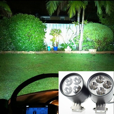 

2Pcs Motorcycle Headlight 12V 16W LED Moto Chip Fog Lamp motor Bicycle Spotlight Headlamp Motorbike Driving Auxiliary lights