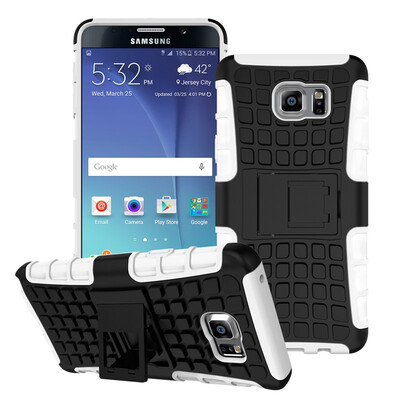 

Fivice Samsung Note 5 Case TPU anti-fall tire pattern back clip bracket phone case