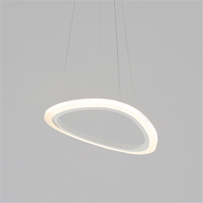 

Baycheer HL487488 Anti-glare Modern Lighting Single Tiered Tiered Acrylic warm Light LED Oval Chandelier