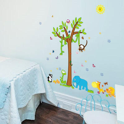 

Huge ABC Tree Animal Jungle Zoo Wall Sticker Art Boys Baby Room Nursery Decal