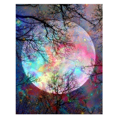 

UpperX Diamond Embroidered 5D DIY Diamonds Painted Night Sky Diamonds Cross-Stitch Mosaics