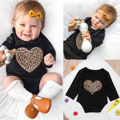 

Newborn Kid Baby Girl Love Clothes Jumpsuit Romper Bodysuit Sunsuit Outfit Set