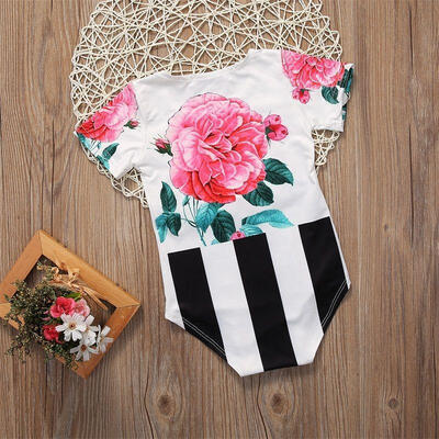 

Floral Newborn Toddler Baby Girl Romper Bodysuit Jumpsuit Outfit Sunsuit Clothes