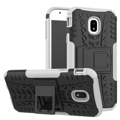 

Fivice Samsung J3 2017J320 Case TPU anti-fall tire pattern back clip bracket phone case