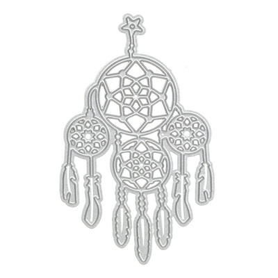 

UpperX New Cutting Dies- DIY Scrapbooking Embossing Album Paper Card Craft Die Tool Feathers Dream Catcher 61X102Cm