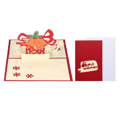 

3D Christmas Pop Up Greeting Card Artful Gift Card with Envelope Christmas Supplies--Santa