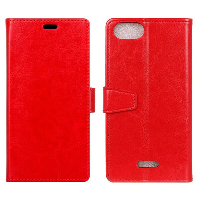 

MOONCASE Wiko Harry2 Crystal Leather Case - Red