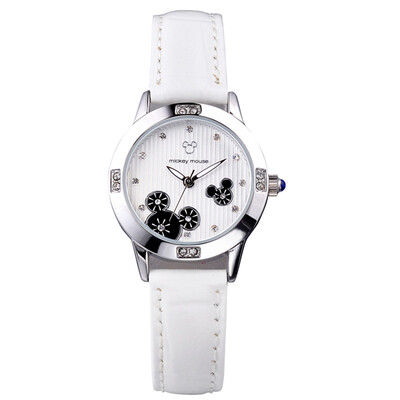 

Disney (Disney) MK-11043P Disney watch girl children's watch belt waterproof girl quartz watch simple girl middle school student watch female