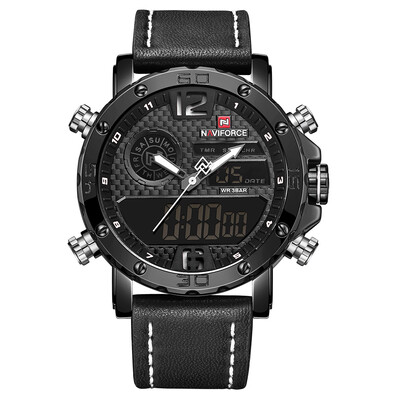 

NAVIFORCE NF9134 Quartz Fashion Watch Men Watches Top Brand Luxury Male Clock Business Military Dual Display 30M Waterproof Wrist