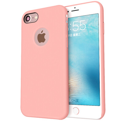 

KOLA iPhone7 phone shell color series light&thin drop protection soft touch skin texture hard shell for Apple iPhone7 pink