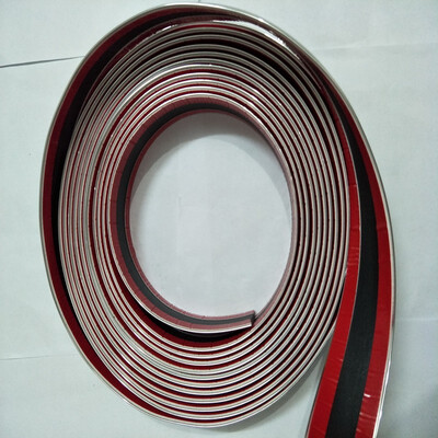 

40MM x 3M All Weather Seasons Waterproof Durable Moulding Trim Strip Car Chrome Silver Styling Decoration Tape Pickup SUV Door