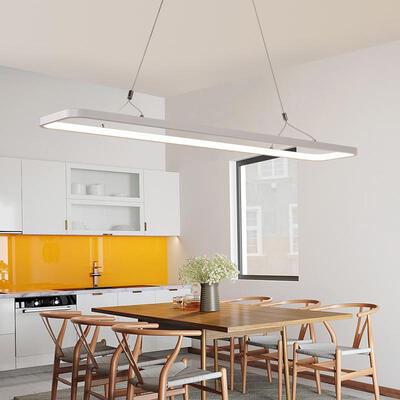 

Acrylic Modern Chandelier Led Pendant Lamp Rectangular Shape Shape Ceiling Light for Living Room Kitchen Office Lamp