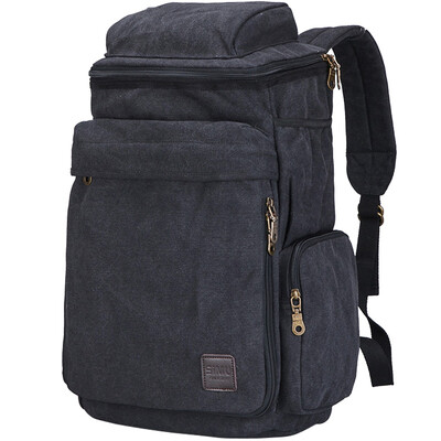 

Simo SIMU backpack shoulder bag fashion wild casual sports canvas bag backpack 15 inch computer bag 1612 black