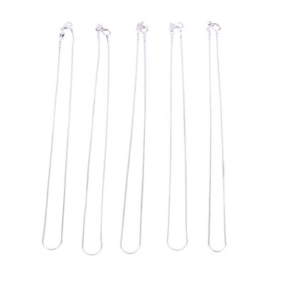 

Новая мода 5pcs серебристые змейки ожерелье цепи 16-24 дюймов 1.2mm подарка ювелирных изделий