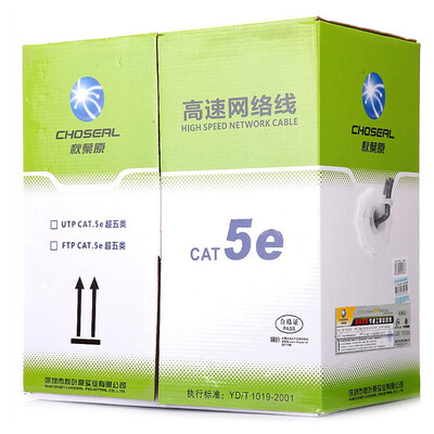 

Акихабара (CHOSEAL) UTP экранированный кабель 50 м GB одной медной прозрачный сине-экранированный кабель сетевой кабель обустройство дома инжиниринг QS2601T50S