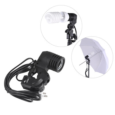 

E27 Bulb Holder Socket Flash Swivel Bracket Photo Light Lamp Mount