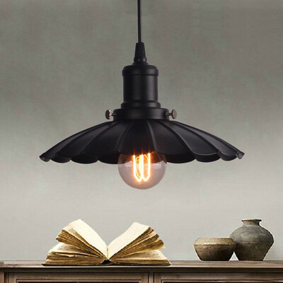 

Baycheer HL485933 White 39CM Metal Shade Hanging Light Fixture with Bronze Finish