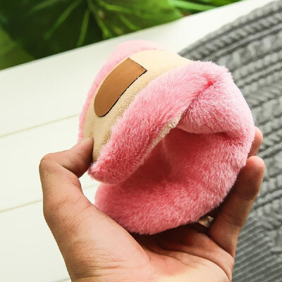 

New Pure Color Soft Plain Slippers Wood Floor Non-slip Silent Mute Cotton Slippers Unisex Type