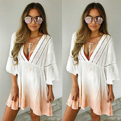 

Womens Party Cocktail Mini Dress Ladies Summer Short Sleeve Skater Dresses 6-14