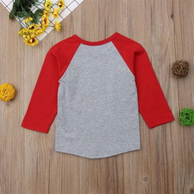 

Kids Baby Boy Cotton Long Sleeve T-shirt Tops Tee Clothes Outfit Blouse