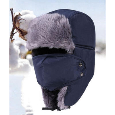 

Trapper Hat Russian Ushanka Sherpa Cossack Fur Warm Winter Ski Showerproof