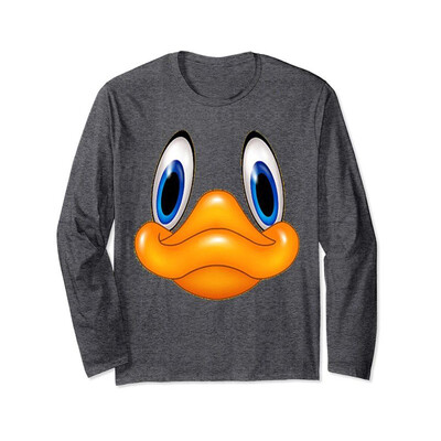 

Cute Duck Face Shirt Halloween Costume Mask Long Sleeve