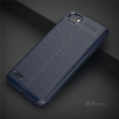 

Fivice LG Q6Q6 PLUS case Luxury leather TPU silicone anti-fall soft shell phone case