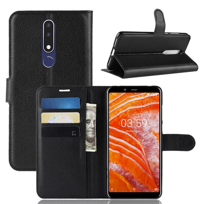 

PU Leather Wallet Flip Phone Case for Nokia 31 Plus Card Slots Kickstand Cover Coque Funda