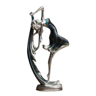 

UpperX Ballerina girl dance resin statue elegant figure craft creative home desktop decoration dance girl ornaments