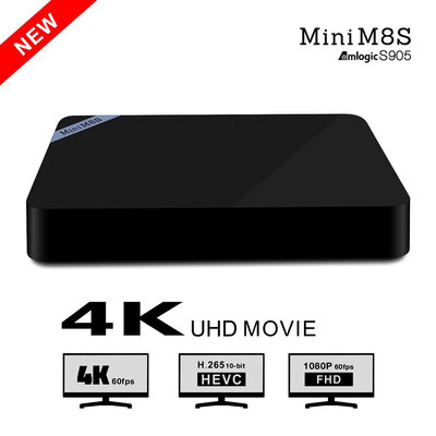 

Mini M8S TV Box Set-top Box Amlogic S905 Android 51 Quad Core WiFi Bluetooth 40 2GB RAM 8GB Smart Media Player EUUS Plug