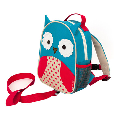 

SKIP HOP zoo-let mini backpack with anti-lost tape cartoon pattern shoulder bag kindergarten children&39s bag - owl 1-4 years old US imports