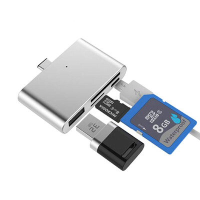 

OTG USB31 Type-C Card Reader USB-C to USB20 SD TF Micro USB Multifunction Converter for Phone Computer Date Transfer Use