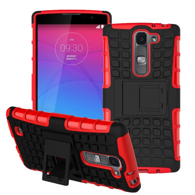 

Fivice LG G4CMagnaG4 Mini Case TPU anti-fall tire pattern back clip bracket phone case