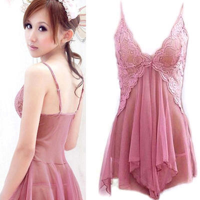

Sexy-Lingerie-Sleepwear-Lace-Womens-G-string-Dress-Underwear-Babydoll-Nightwear