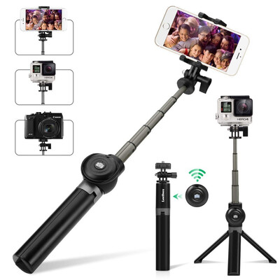 

Leelbox Bluetooth Selfie Stick with Tripod&Detachable Wireless Remote