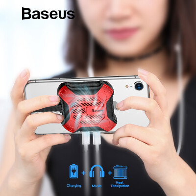 

Baseus Strong Phone Cooler 3 in 1 Game Case for iPhone Xs Max XR Xs with Audio Charing for iPhone X 8 7 6 Plus Cooling Holder