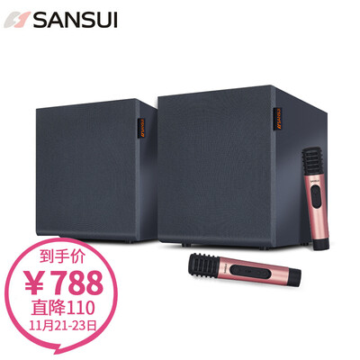 

Landscape SANSUI K17 home wireless KTV TV audio set national k song mobile phone Bluetooth microphone karaoke conference audio equipment exclusive version double box