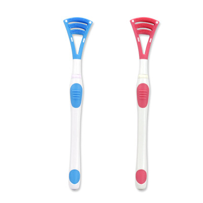 

Tongue Cleaner ABS TPE Interdental Brush Combined YCSG-9430 Brushing Scraping Surfaces Remove Plaque Fresh Breath Twin Pack