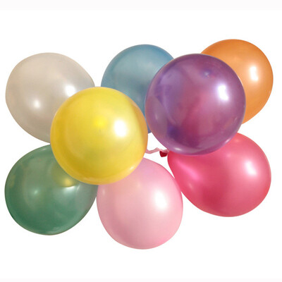 

MyMei A packet of mixed colors Pearl Helium Latex Ballons Party Wedding DIY Decoration