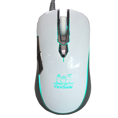 

ViewSonic MU681 USB-интерфейс Проводная оптическая шестичленная семицветная подсветка радуги Профессиональная игровая мышь для игр 锖 White