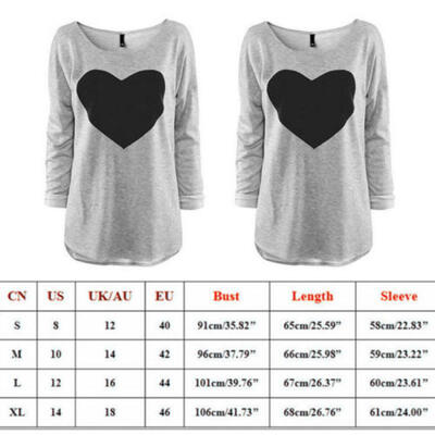 

Womens Casual Striped T Shirt Long Sleeve Tops Blouse Jumper Pullover Plus Size