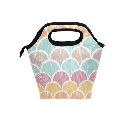 

Lunch Bag Tote Bag Diamond Pattern Travel Picnic Organizer Lunch Holder Handbags Lunch Bag Box for Office
