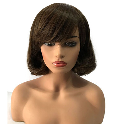

StrongBeauty Women Wigs Medium Bob Wigs Synthetic Wig Paula Young Wigs Halo Hair Wigs Fake Hair 12 Inch