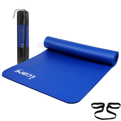 

JOEREX YOEREX Yoga mat beginners sports mat 10mm thickening widening non-slip fitness pad JBD50551 dark blue