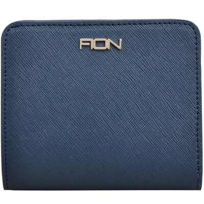 

FION FION cross-style cowhide wallet lady zipper wallet clip two casual short paragraph purse WPBA LREPK AT017 possession of blue pink